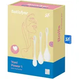Liebeskugel-Set 'Yoni Power 1' aus Silikon | Training für starken Beckenboden Satisfyer 3 St Beckenbodentrainer