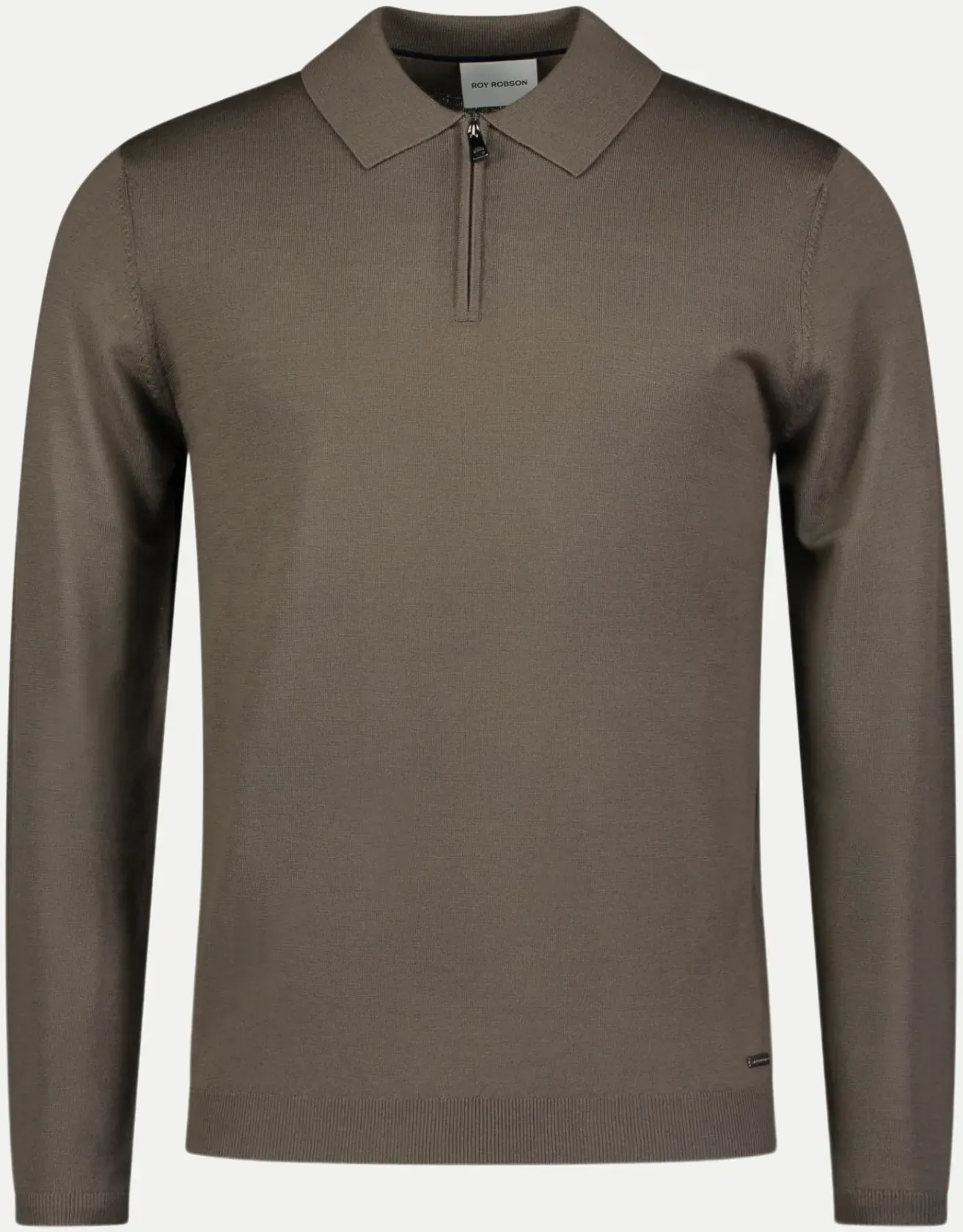 Strick-Polopullover Braun L
