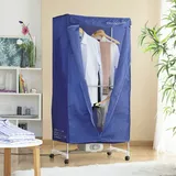 InnovaGoods Tragbarer elektrischer Wäschetrockner 2 Ebenen Blau