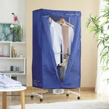 InnovaGoods Tragbarer elektrischer Wäschetrockner 2 Ebenen Blau