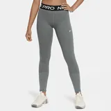 Nike Pro Dri-FIT Leggings Kinder Carbon Heather/White XL