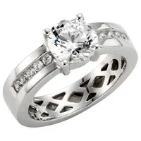 GIORGIO MARTELLO MILANO Verlobungsring Zirkonia, Silber 925 silberfarben 52
