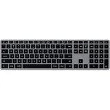 Satechi Slim X3 Kabellose Bluetooth Tastatur mit Hintergrundbeleuchtung und Ziffernblock – Kompatibel mit MacBook Air/Pro M4/M3/M2/M1 und Anderen (Space Grau)