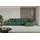 altdecor Ecksofa Cord mit Schlaffunktion 2-Sitzer Grün