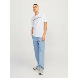 JACK & JONES JJECORP OLD LOGO TEE rot/weiß/schwarz XXL