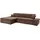 DOMO collection Ecksofa »NMoric XXL, B/T/H: 300/172/80cm, L-Form«, wahlweise mit Bettfunktion und Armlehnverstellung braun