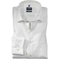 Olymp Businesshemd "Luxor modern fit", Herren, Gr. 47, N-Gr, beige (hellbeige), Web, Obermaterial: 100% Baumwolle, Hemden