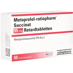 METOPROLOL-ratiopharm Succinat 95 mg Retardtabl. 50 St