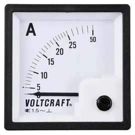 VOLTCRAFT AM-72X72/25A AM-72X72/25A Analog-Einbaumessgerät AM-72X72/25A 25A Dreheisen