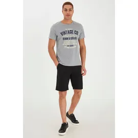 CASUAL FRIDAY Chinoshorts CASUAL FRIDAY "Chinoshorts CFToros", Herren, Gr. L, N-Gr, schwarz, Obermaterial: 98% Baumwolle CO. 2% Elasthan EL., Hosen Chinoshorts