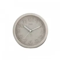 Hama Wecker Fuerteventura beige 20 % Weizenstroh, Ø 11,7 cm