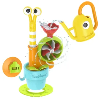 Yookidoo Pop Up Wasserschnecke - Interaktives Badespielzeug für Kleinkinder (ab 18 Monaten), pädagogisches Wasserspiel mit drehender Muschel