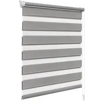 Woltu Doppelrollo 80 x 150 cm grau