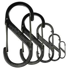 NITE IZE Karabiner S-Biner Gr. 4 Kletterausrüstung Schwarz
