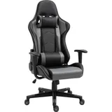 Vinsetto Ergonomischer Bürostuhl Kunstleder Schwarz