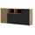 BIM Furniture Auris 180 x 82 x 42 cm Artisan Eiche / Schwarz Matt
