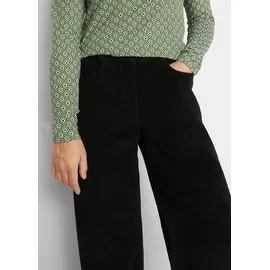 bonprix Cordhose Loose Fit Schwarz 56
