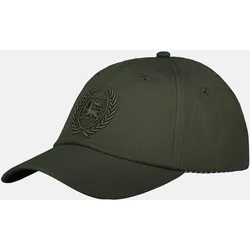 Seersucker-Cap, sommerlich leicht - Deep Olive - PCK