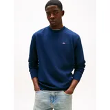 Tommy Hilfiger Tommy Jeans Flag Crew M, - Sweatshirt - Herren, - Dark Blue - M