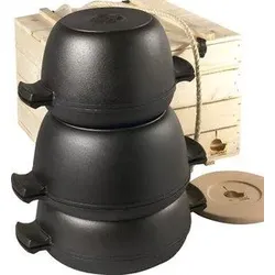Skeppshult Gusseisen Topf und Pfannen Set