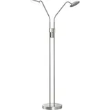 Fischer & Honsel Tallri LED Stehleuchte 2-fach 15W Tunable white steuerbar dimmbar Glas teilsatinier