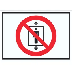 HB-Druck Personenbeförderung verboten Symbol Schild A4 (210x297mm)