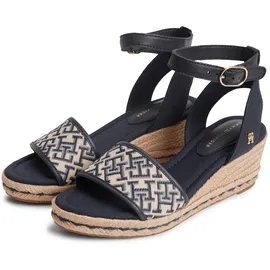 Tommy Hilfiger TH MID ESPAD WEDGE JACQUARD Damen Blau 42