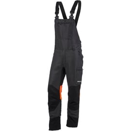 KOX Schnittschutz Latzhose Duro 3.0 Anthrazit/Orange Gr. 110 schlank und groß -