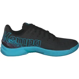 Kempa Herren Attack Two 2.0 Handballschuh, Schwarz/Aqua, 42 EU