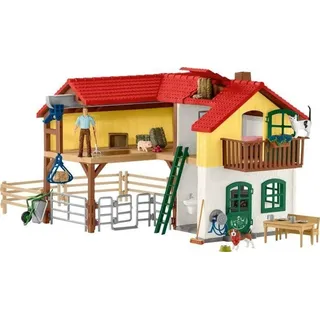 Schleich Farm World Bauernhaus mit Stall und Tieren 42407