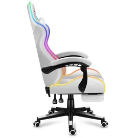huzaro Force 4.7 RGB Gaming-Stuhl Weiß PC