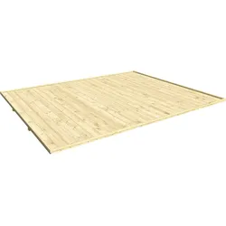 Gartenhaus-Fußboden NORDIC HOLZ "FELIX_FYNN 1,5", beige (natur), B:242,6cm H:2,8cm T:194cm, Holz, Gartenhaus-Fußböden, passend für die Gartenhäuser Finn und Felix