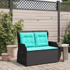 vidaXL Gartenbank 220 x 0 x 0 cm Schwarz