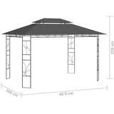 vidaXL Pavillon, Gartenpavillon (400 cm, 300 cm)