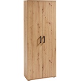 Xora Mehrzweckschrank, Eiche, Holzwerkstoff, 70x179x33.5 cm, Schlafzimmer, Kleiderschränke, Mehrzweckschränke