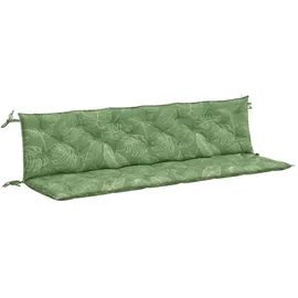 vidaXL Bankauflage 200 x 50 x 7 cm Blattmuster 2 St.