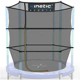 Kinetic Sports Trampolin Sicherheitsnetz für Jumper 140 cm Kindertrampoline – Ersatz Fangnetz Netz mit Reißverschluss, UV-beständig, Indoor