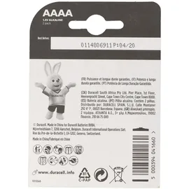 Duracell Ultra AAAA 2 St.
