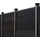 Home Deluxe Sichtschutzelement  grau Aluminium 5 St.