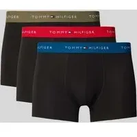 Regular Fit Trunks aus Baumwoll-Elasthan-Mix im 3er-Pack, Rot, L