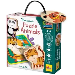 Montessori Holz-Puzzle Tiere