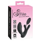 Sweet Smile Sweet Smile, Vibrator „RC G-&P-Spot“ mit Klitoris-/Hodenstimulator, schwarz