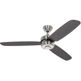 CasaFan Night Flight BN-WN 132 cm Deckenventilator chrom/wenge inkl. Fernbedienung