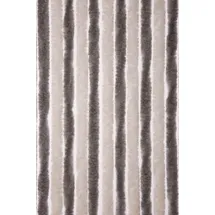 CONACORD Vorhang Flauschi silber-weiß 90 x 200 cm