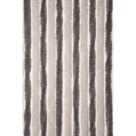 CONACORD Vorhang Flauschi silber-weiß 90 x 200 cm