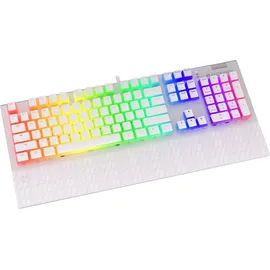 endorfy Omnis Pudding Onyx - Kabelgebunden - USB - Mechanischer Switch - QWERTY - RGB-LED - Weiß - Weiß