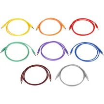 Hosa CMM-890 Patchkabel Set 90cm 3,5mm Miniklinke 8 Farben