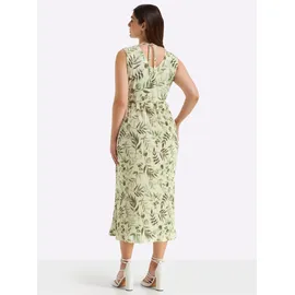 sheego Maxikleid Gemustert Beige 58