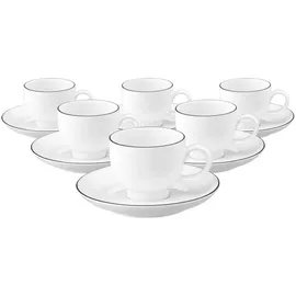 SELTMANN WEIDEN Espressotasse mit Untertasse 0,09 l Weiß 6 St.