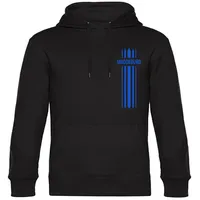 multifanshop Hoodie Streifen Schwarz L
